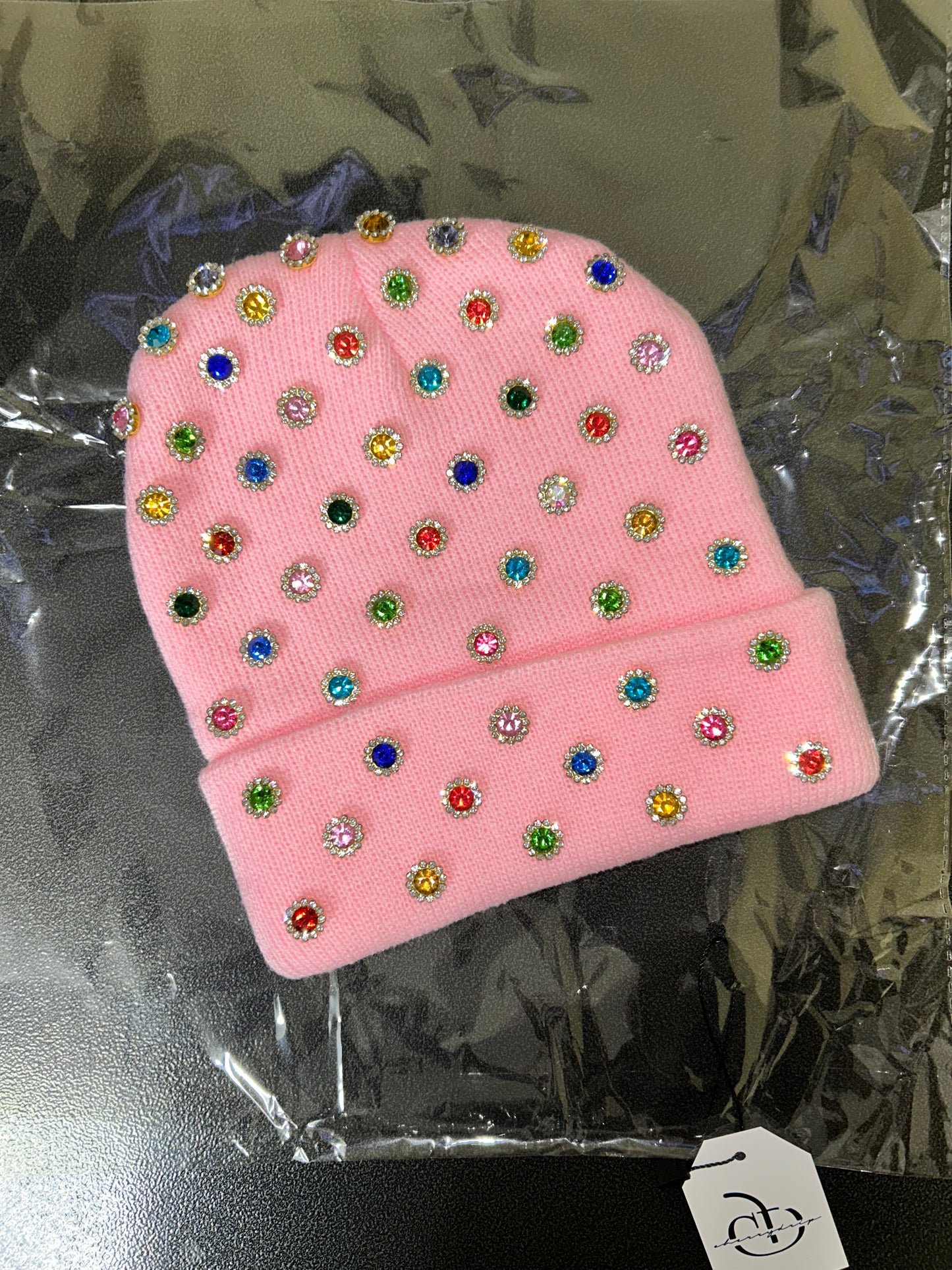 “Pink Gem Parade” Beanie