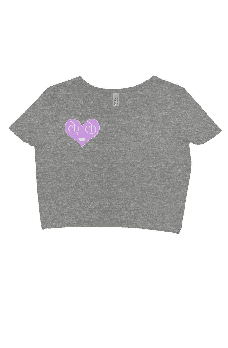 Drippin' N' Tears - Pucker Up (Purple) Crop Tee