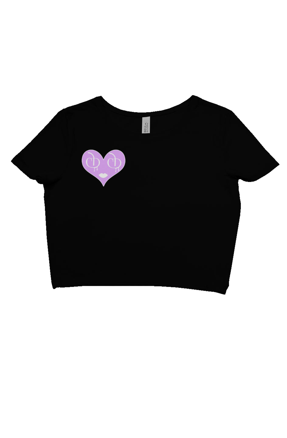 Drippin' N' Tears - Pucker Up (Purple) Crop Tee