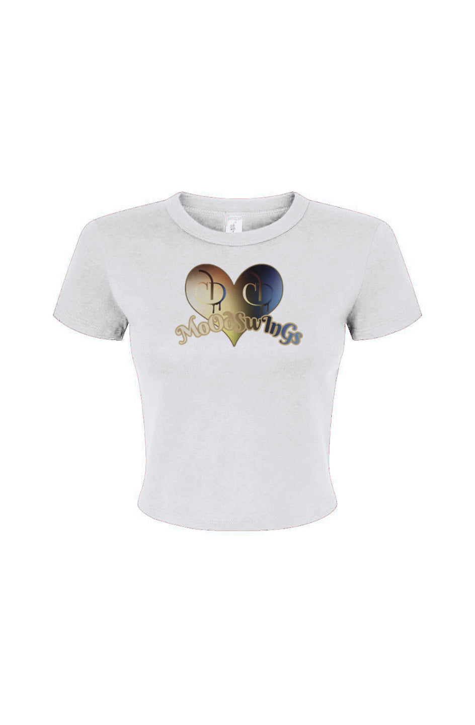 "Moodswings" Women's Micro Rib Baby Tee