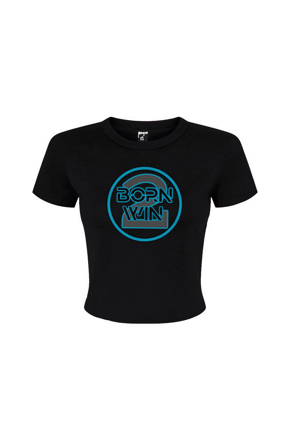 "Born 2 Win" Women's Micro Rib Baby Tee