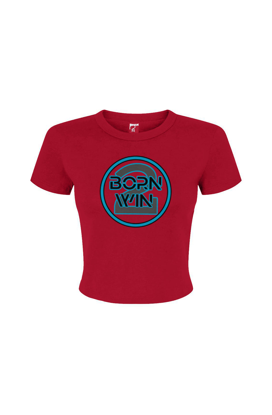 "Born 2 Win" Women's Micro Rib Baby Tee