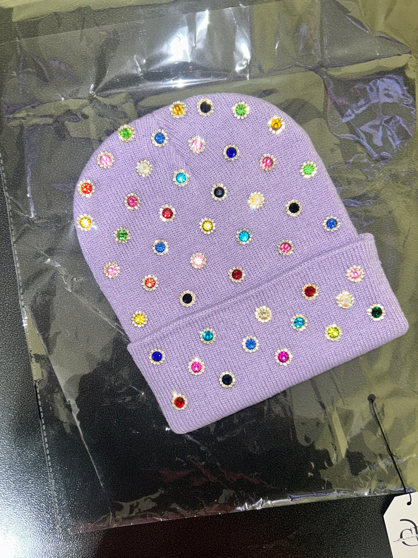 “Amethyst Candy Orbit” Beanie