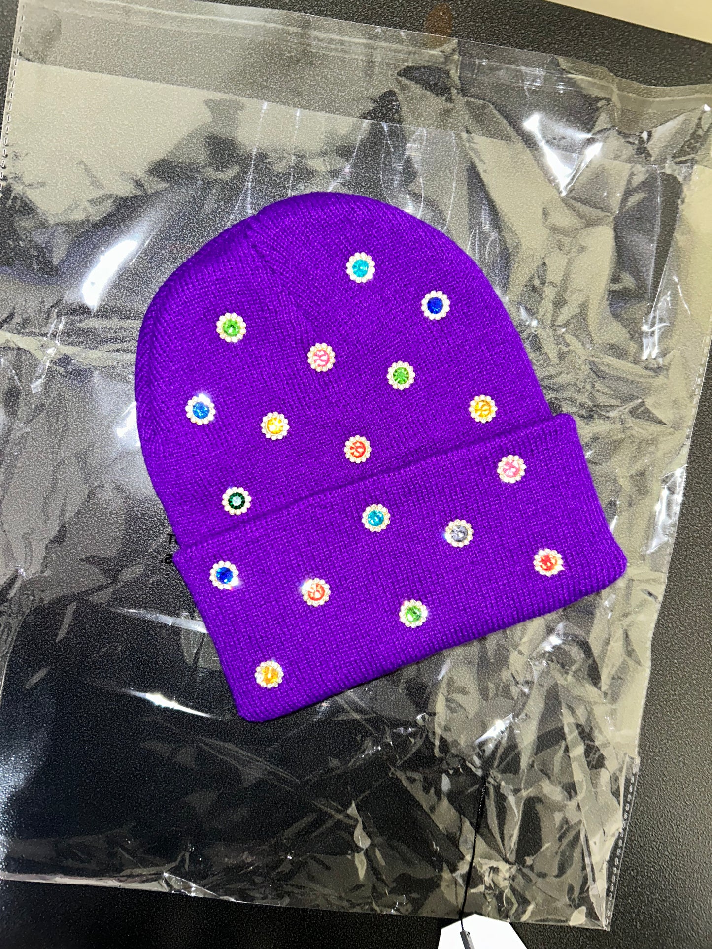 “Purple Candy Storm” Beanie