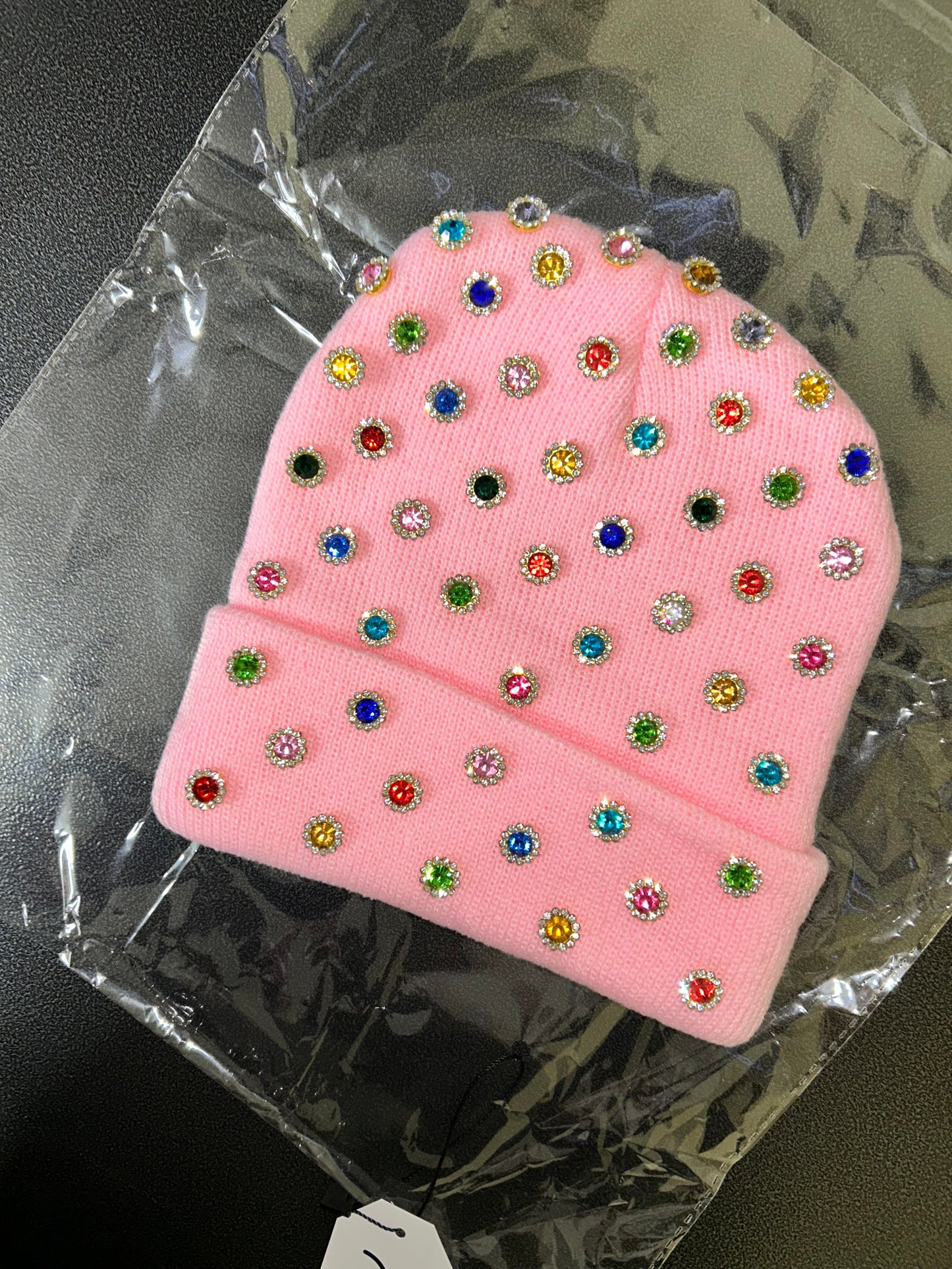 “Pink Gem Parade” Beanie