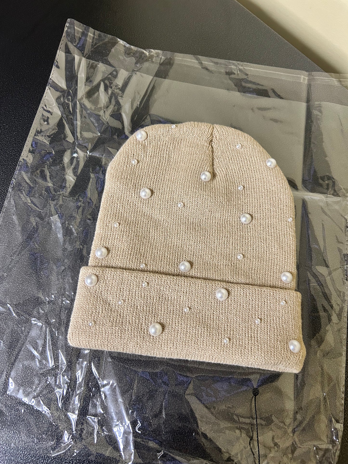 “Pearl Latte” Beanie