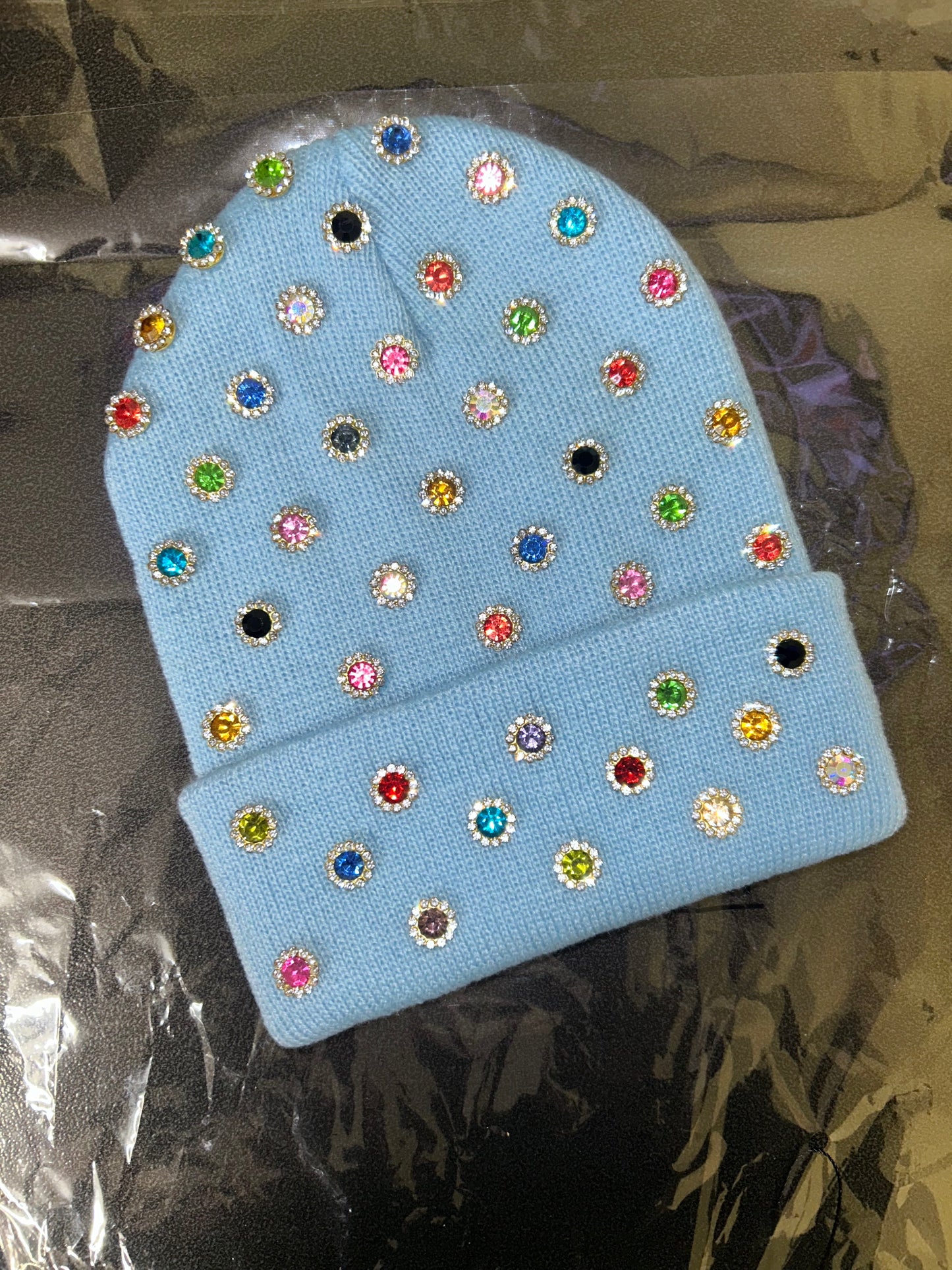 “Blue Candy Riot” Beanie