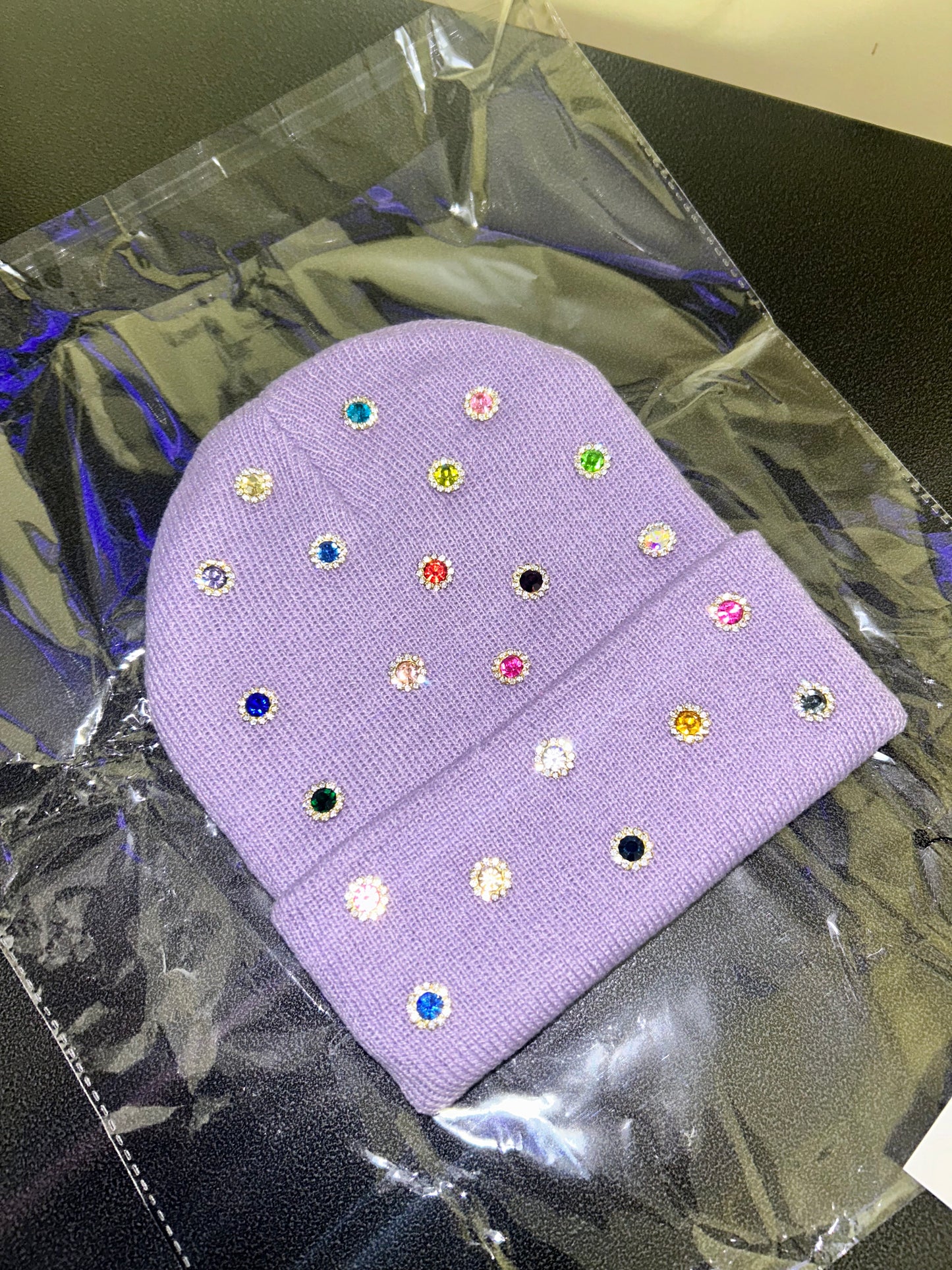 “Cosmic Candy (Grape Orbit)” Beanie