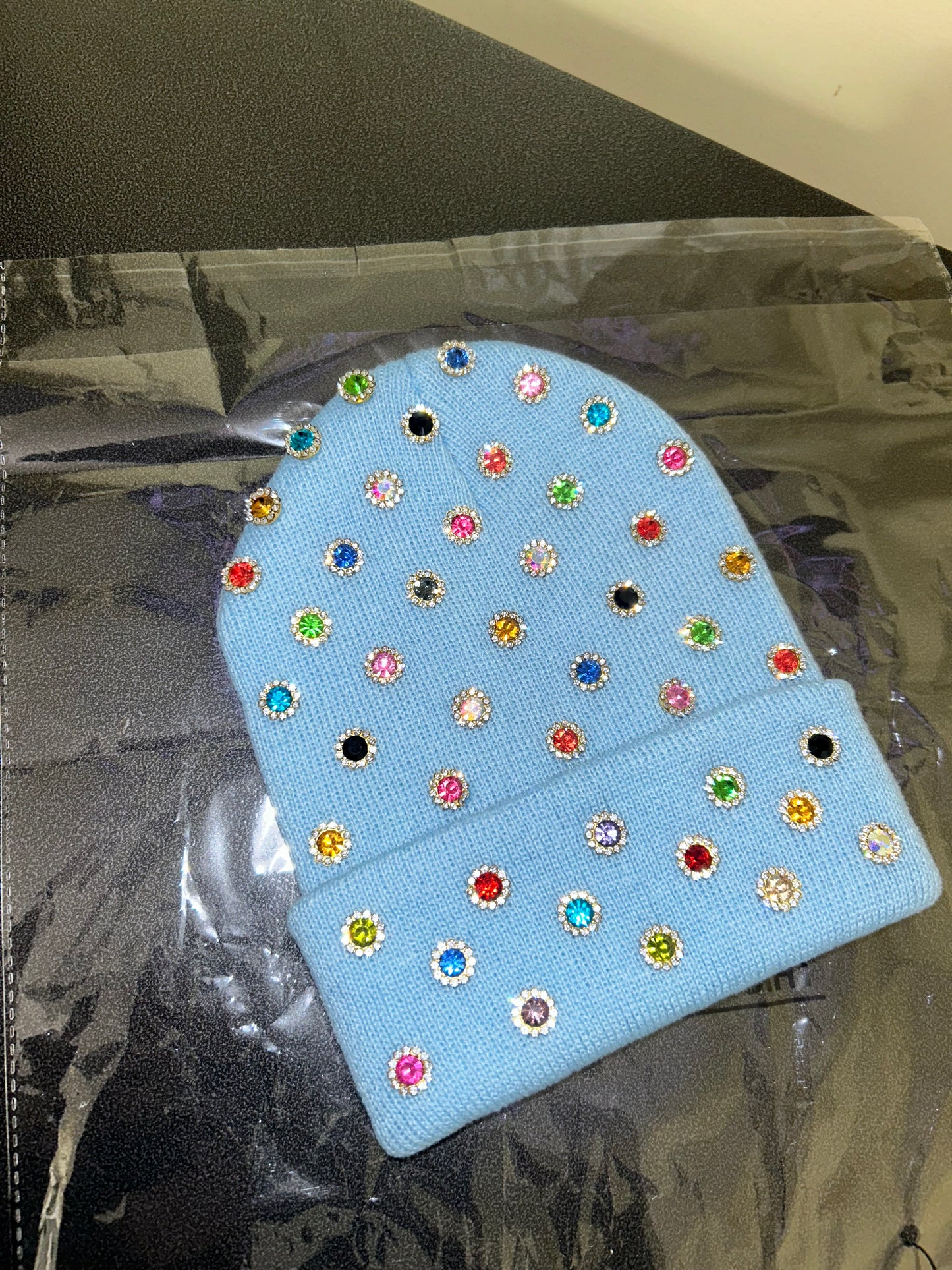 “Blue Candy Riot” Beanie