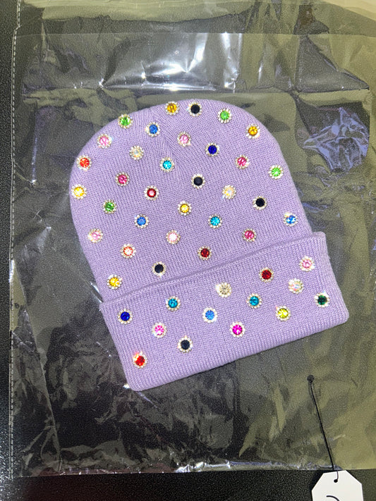 “Amethyst Candy Orbit” Beanie
