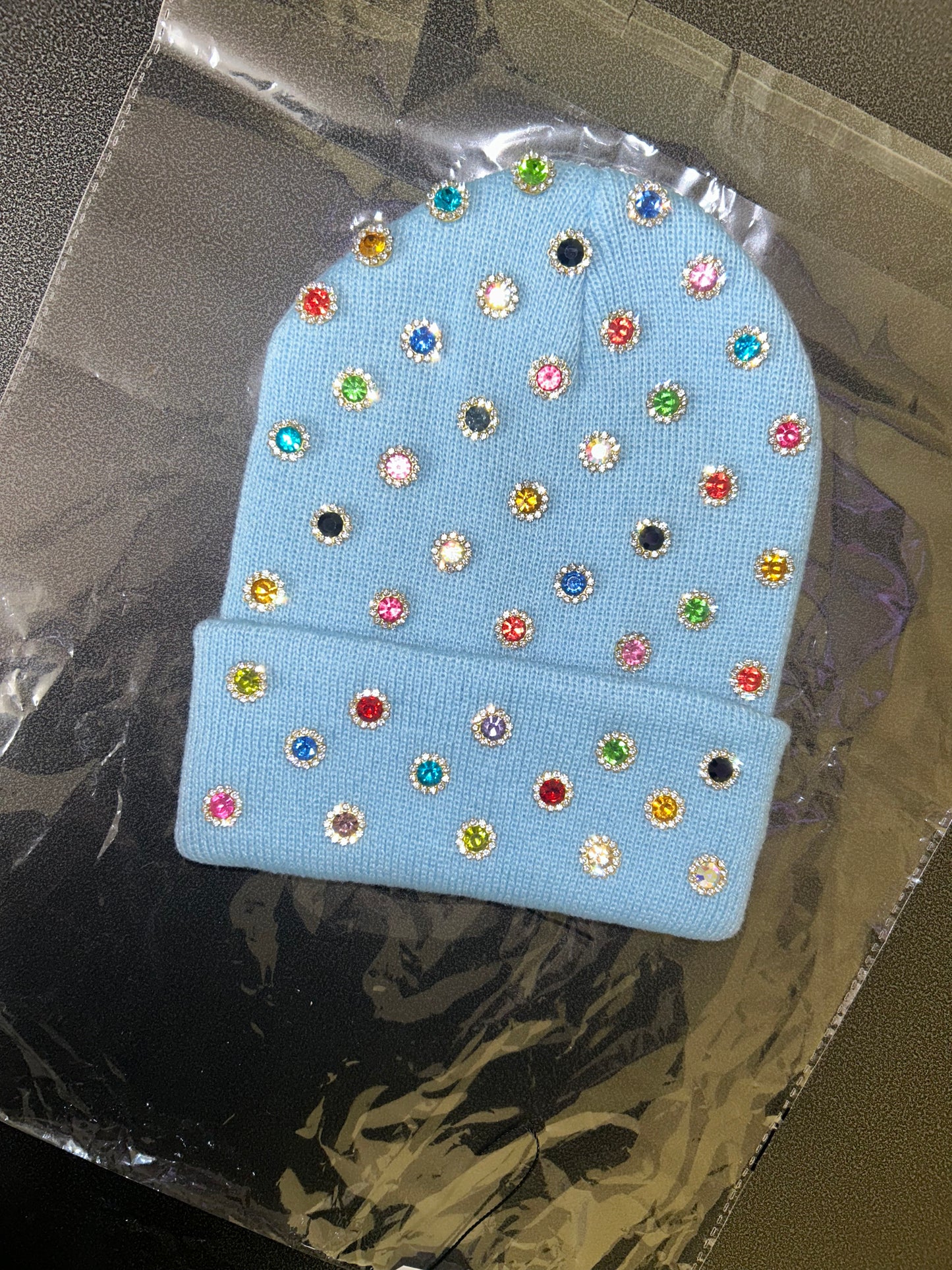 “Blue Candy Riot” Beanie