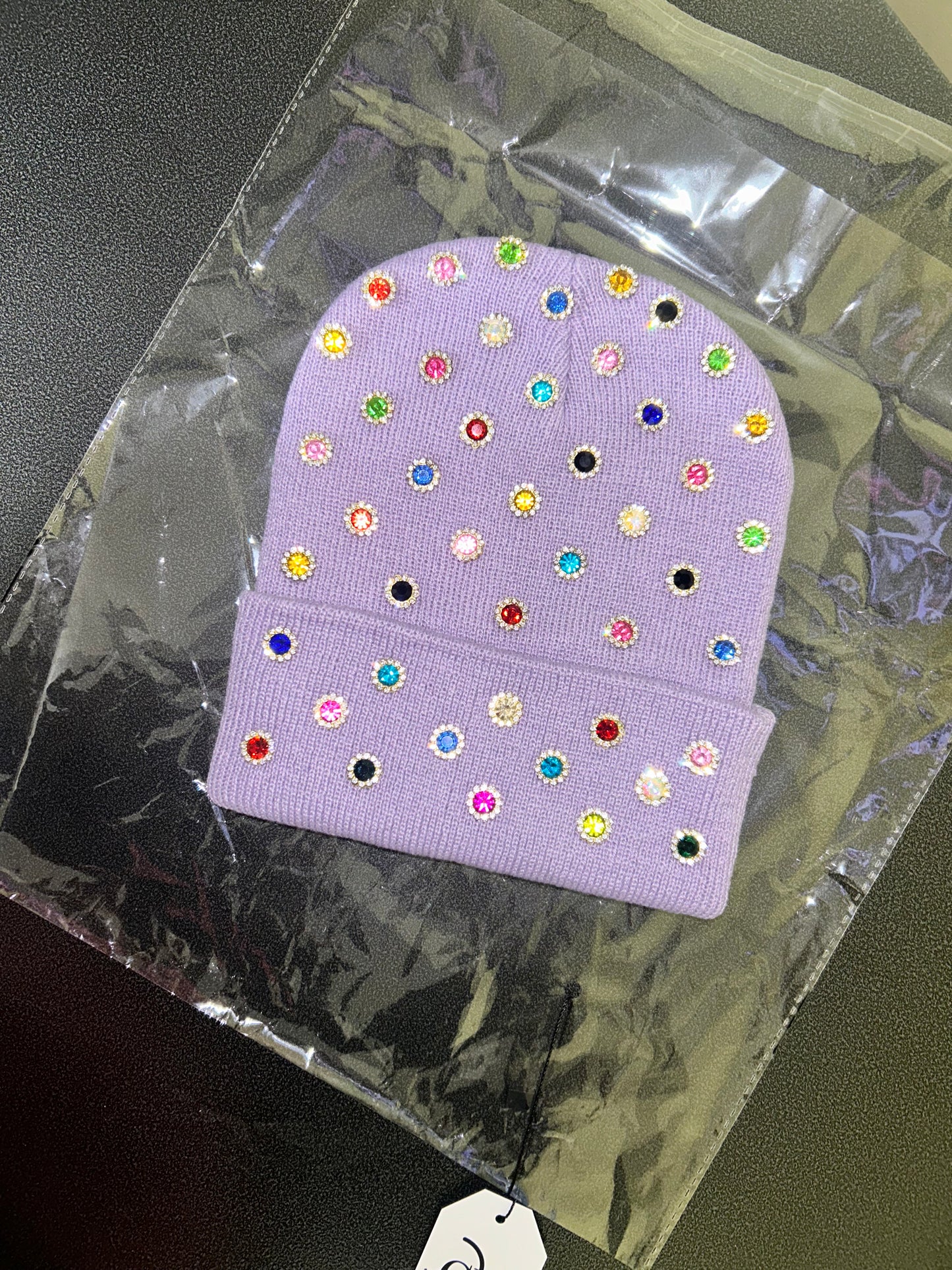 “Amethyst Candy Orbit” Beanie