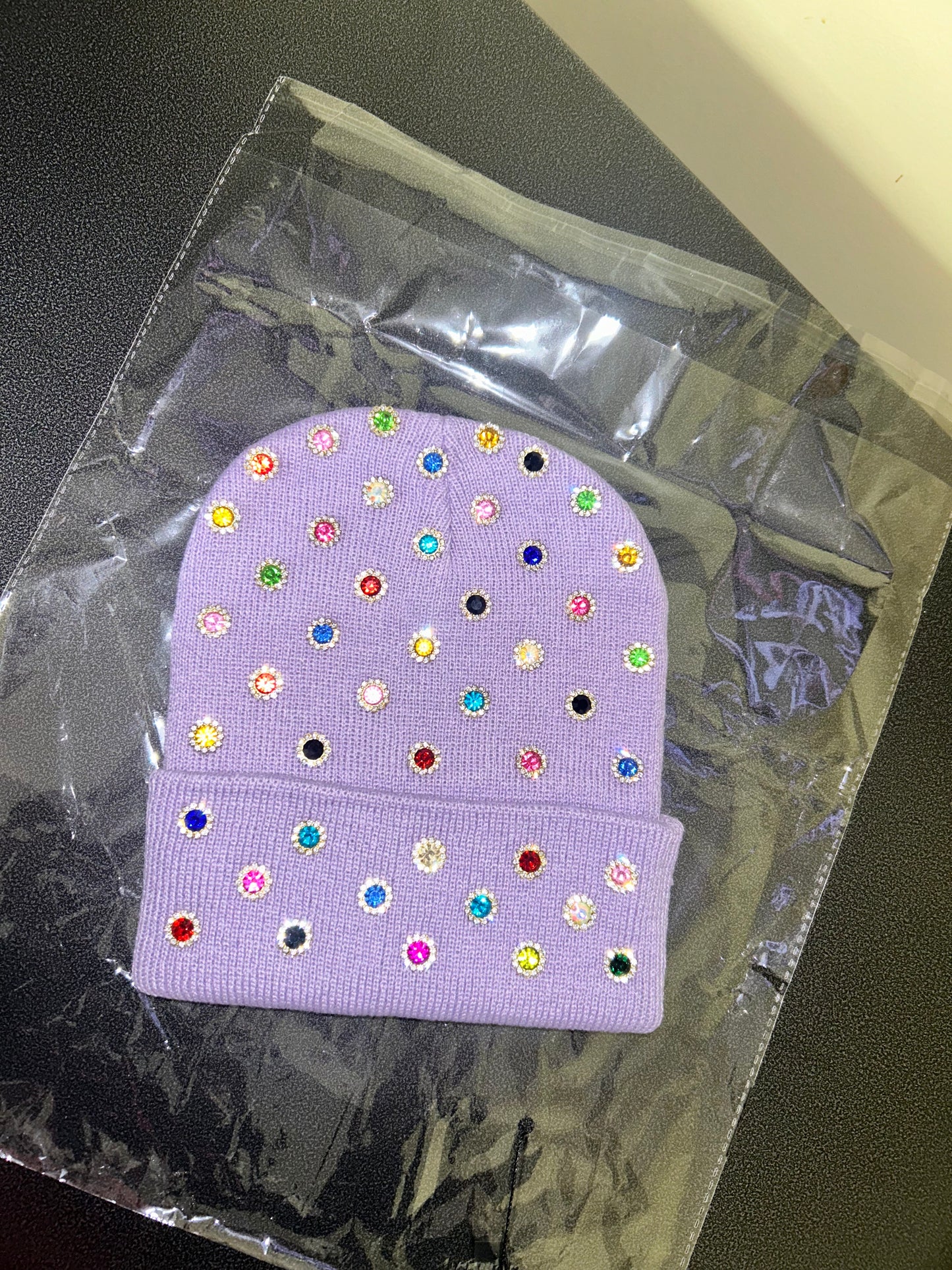 “Amethyst Candy Orbit” Beanie