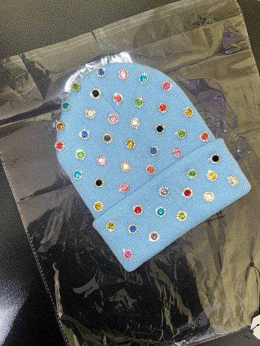 “Blue Candy Riot” Beanie