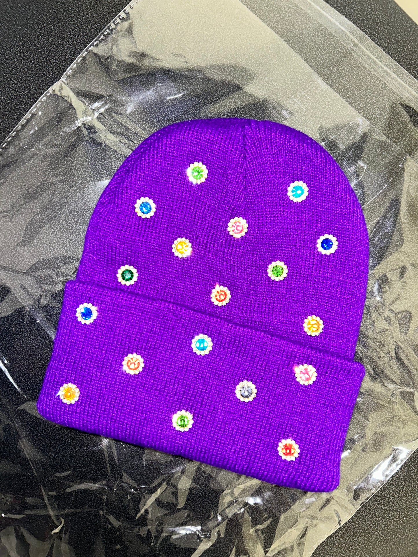 “Purple Candy Storm” Beanie