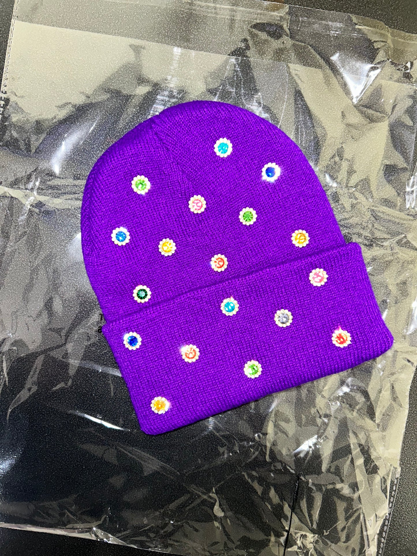 “Purple Candy Storm” Beanie
