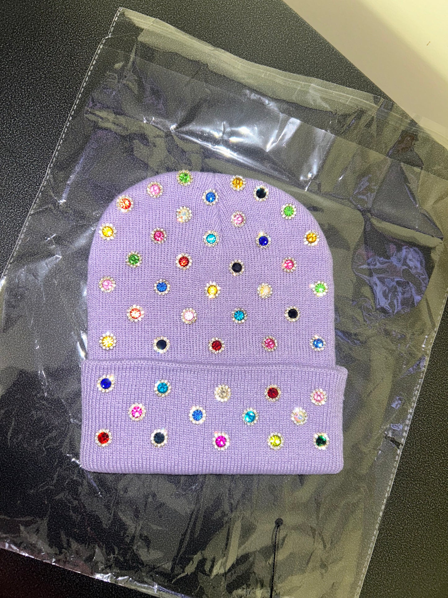 “Amethyst Candy Orbit” Beanie