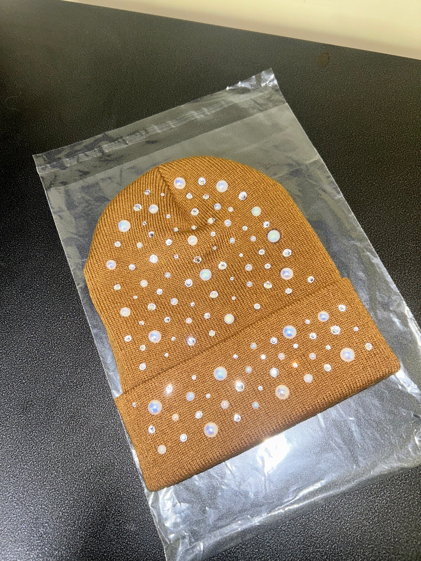 “Champagne Pearl” Beanie